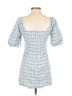 Majorelle 100% Polyester Plaid Blue Casual Dress Size S - photo 2