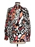 Jodifl 100% Polyester Print Orange Long Sleeve Blouse Size M - photo 2