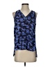 Rebecca Taylor 100% Polyester Blue Sleeveless Blouse Size 2 - photo 1