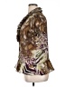 DressBarn 100% Polyester Animal Print Brown Short Sleeve Blouse Size XL - photo 5