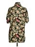 CAbi 100% Polyester Floral Green Short Sleeve Blouse Size S - photo 2