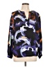 Nine West 100% Polyester Purple Long Sleeve Blouse Size L - photo 1