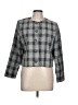 Assorted Brands 100% Polyester Checkered-gingham Gray Blazer Size 12 - photo 1