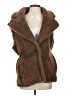 Express 100% Polyester Brown Faux Fur Vest Size XS - photo 1