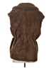 Express 100% Polyester Brown Faux Fur Vest Size XS - photo 2