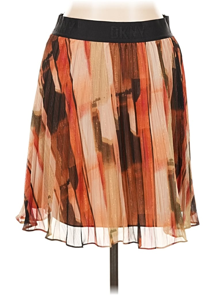 Pre-owned Dkny Casual Skirt In Orange