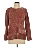 Orvis 100% Polyester Metallic Pink Burgundy Pullover Sweater Size M - photo 1