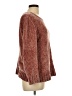Orvis 100% Polyester Metallic Pink Burgundy Pullover Sweater Size M - photo 4