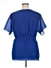 Fashion Bug 100% Polyester Blue Short Sleeve Blouse Size 1X - photo 2