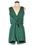 Miami 100% Rayon Polka Dots Green Romper Size L - photo 1
