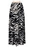 Soft Focus Animal Print Black Casual Skirt Size 4 (estimated) - photo 1