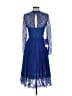 JJ's House 100% Polyester Blue Cocktail Dress Size 2 - photo 2