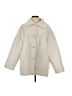 PrettyLittleThing 100% Polyurethane Solid Ivory Coat Size UK 16 / US 12 - photo 1