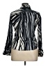 PaperWhite 100% Cotton Silver Black Long Sleeve Blouse Size 14 - photo 2