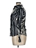 PaperWhite 100% Cotton Silver Black Long Sleeve Blouse Size 14 - photo 5