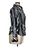 PaperWhite 100% Cotton Silver Black Long Sleeve Blouse Size 14 - photo 4