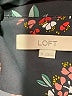 Ann Taylor LOFT 100% Polyester Floral Black Long Sleeve Blouse Size M - photo 7