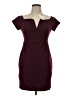Lulus Solid Burgundy Cocktail Dress Size L - photo 1