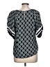 Ann Taylor 100% Rayon Black 3/4 Sleeve Blouse Size L - photo 2