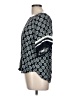 Ann Taylor 100% Rayon Black 3/4 Sleeve Blouse Size L - photo 5