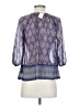 Hollister 100% Polyester Blue 3/4 Sleeve Blouse Size S - photo 2