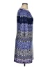 Donna Morgan Graphic Blue Cocktail Dress Size 14 - photo 4