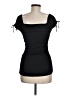 Express 100% Polyester Black Short Sleeve Top Size M - photo 2