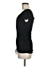 Express 100% Polyester Black Short Sleeve Top Size M - photo 5