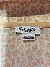 Splendid 100% Polyester Animal Print Ivory 3/4 Sleeve Blouse Size M - photo 7