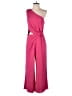 Halston Color Block Pink Jumpsuit Size 8 - photo 1