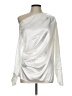 Shein Silver Long Sleeve Blouse Size 6 - photo 1