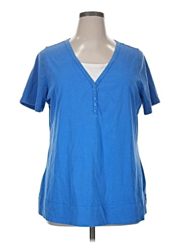 Fashion Bug Short Sleeve Henley (view 1)