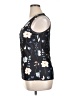 Unbranded 100% Polyester Floral Black Sleeveless Blouse Size XL - photo 5