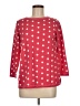 Mansted 100% Cotton Polka Dots Red 3/4 Sleeve Top Size M - photo 1