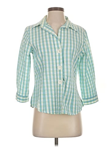 Foxcroft 3/4 Sleeve Button-Down Shirt (view 1)
