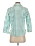 Foxcroft 100% Cotton Teal 3/4 Sleeve Button-Down Shirt Size 4 - photo 2