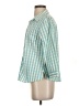 Foxcroft 100% Cotton Teal 3/4 Sleeve Button-Down Shirt Size 4 - photo 5