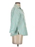 Foxcroft 100% Cotton Teal 3/4 Sleeve Button-Down Shirt Size 4 - photo 4