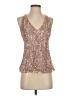 Express 100% Polyester Gold Sleeveless Blouse Size XS - photo 1
