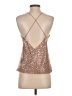 Express 100% Polyester Gold Sleeveless Blouse Size XS - photo 2