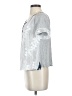 Tiny 100% Rayon Silver Short Sleeve Blouse Size XS - photo 5