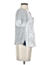 Tiny 100% Rayon Silver Short Sleeve Blouse Size XS - photo 4