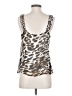 NY&C 100% Polyester Silver Sleeveless Blouse Size S - photo 2