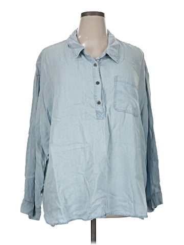 Hayden 3/4 Sleeve Button-Down Shirt (view 1)