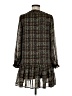 Reset 100% Polyester Tweed Black Casual Dress Size M - photo 2