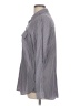 Express Stripes Gray Long Sleeve Blouse Size L - photo 5