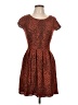 Aqua Paisley Brown Cocktail Dress Size L - photo 1