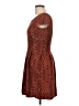 Aqua Paisley Brown Cocktail Dress Size L - photo 5