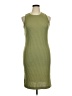 Nine West Solid Green Casual Dress Size XL - photo 1