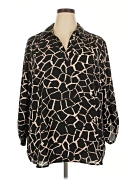 Ak Anne Klein 3/4 Sleeve Blouse
